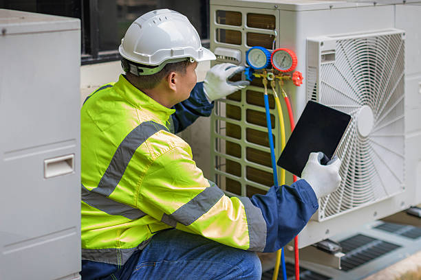 Professional Heat Pump Repair technician working in Imlaystown, NJ